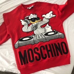 RARE! Moschino x H&M Donald Duck Disney Sweatshirt